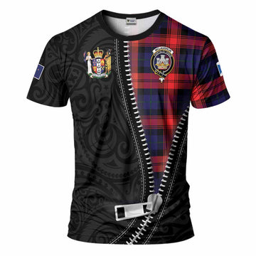 McLaughlin Tartan T-Shirt New Zealand Pattern Unique Zipper Stylized