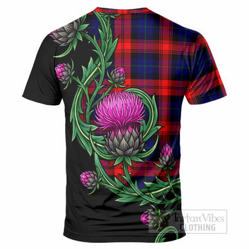 McLaughlin Tartan T-Shirt Resilient Scottish Thistle