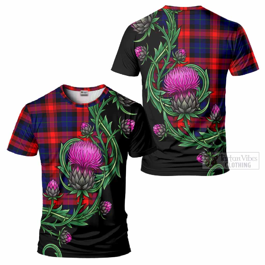 McLaughlin Tartan T-Shirt Resilient Scottish Thistle