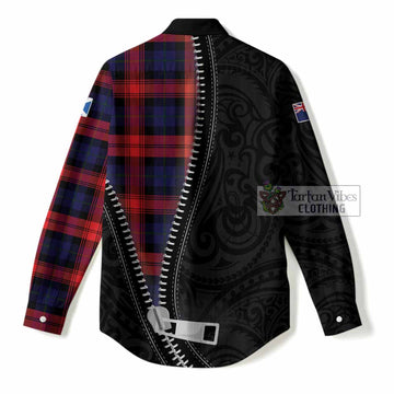 McLaughlin Tartan Women Casual Shirt New Zealand Pattern Unique Zipper Stylized