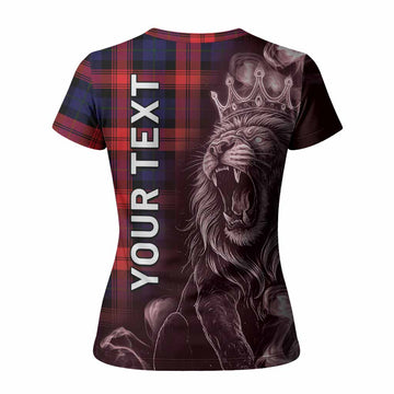 McLaughlin Tartan Women T shirt Roaring Lion Heritage