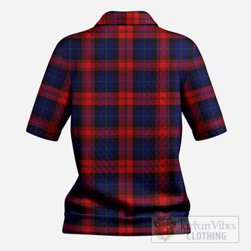 McLaughlin Tartan Women’s Polo Sweater Top with Family Crest