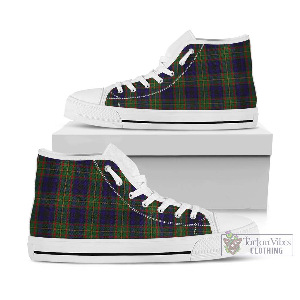 McLeish Tartan High Top Shoes Kid High Top - White Sole - Tartan Vibes Clothing