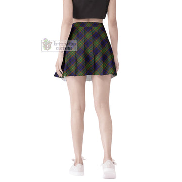 McLeish Tartan Women's Plated Mini Skirt Cross Style - Tartan Vibes Clothing