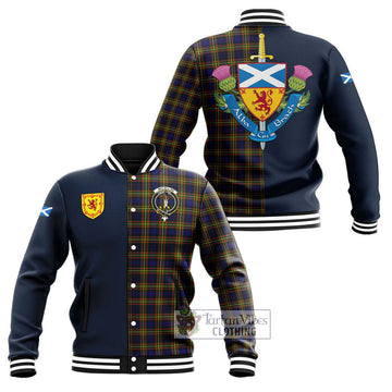 Tartan Vibes Clothing McLellan Modern Tartan Baseball Jacket with Scottish Lion Royal Arm Half Style