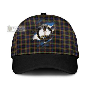 Tartan Vibes Clothing McLellan Modern Tartan Classic Cap with Family Crest In Me Style