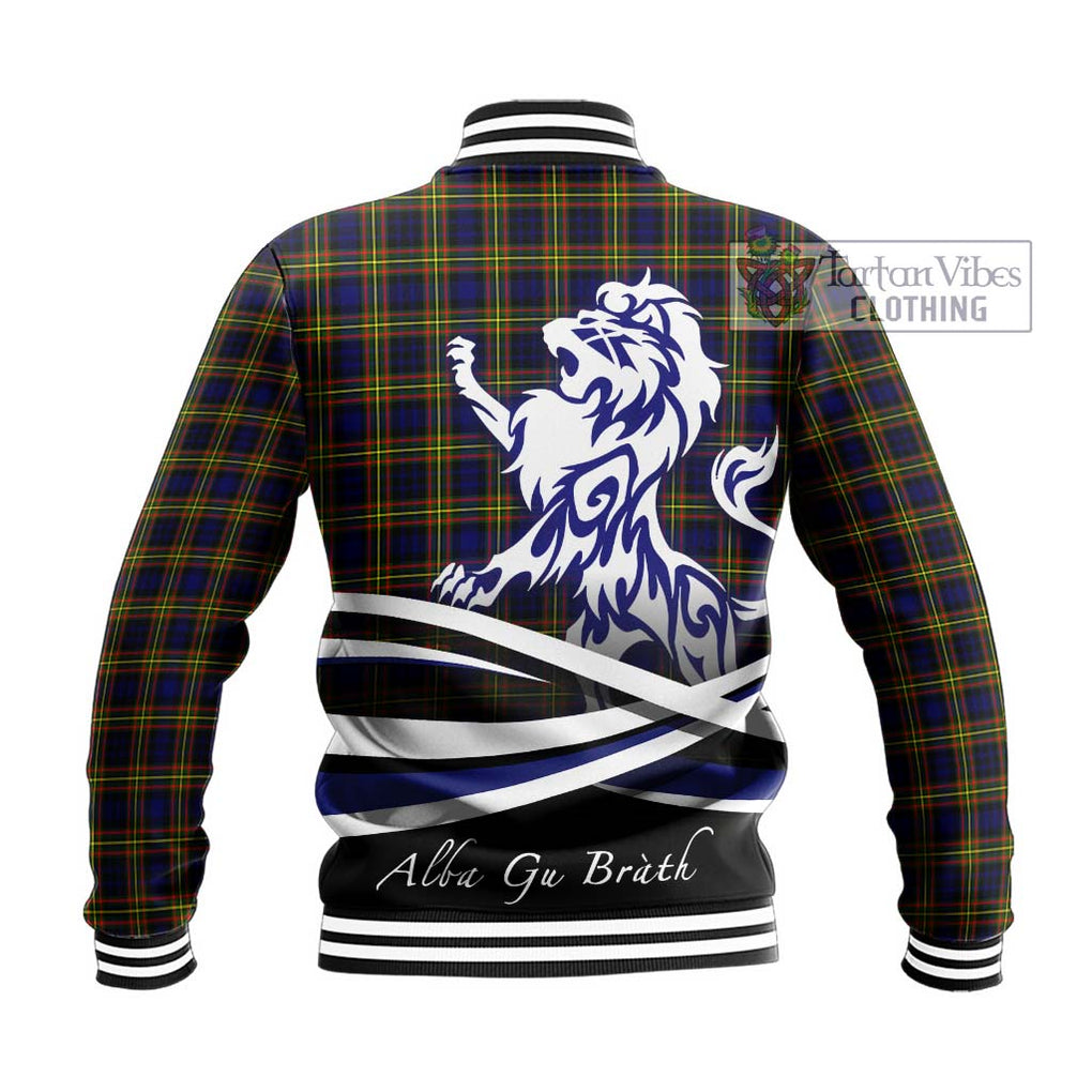 McLellan Modern Tartan Baseball Jacket with Alba Gu Brath Regal Lion Emblem - Tartanvibesclothing Shop