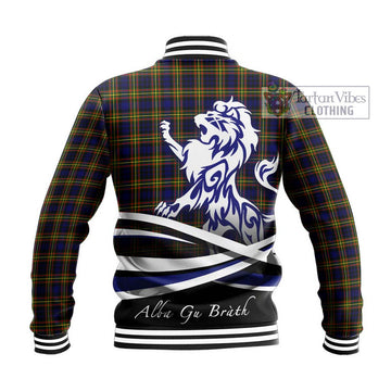 McLellan Modern Tartan Baseball Jacket with Alba Gu Brath Regal Lion Emblem - Tartanvibesclothing Shop