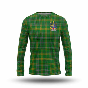 McLoughlin Irish Clan Tartan Long Sleeve T-Shirt with Coat of Arms Unisex - Tartan Vibes Clothing