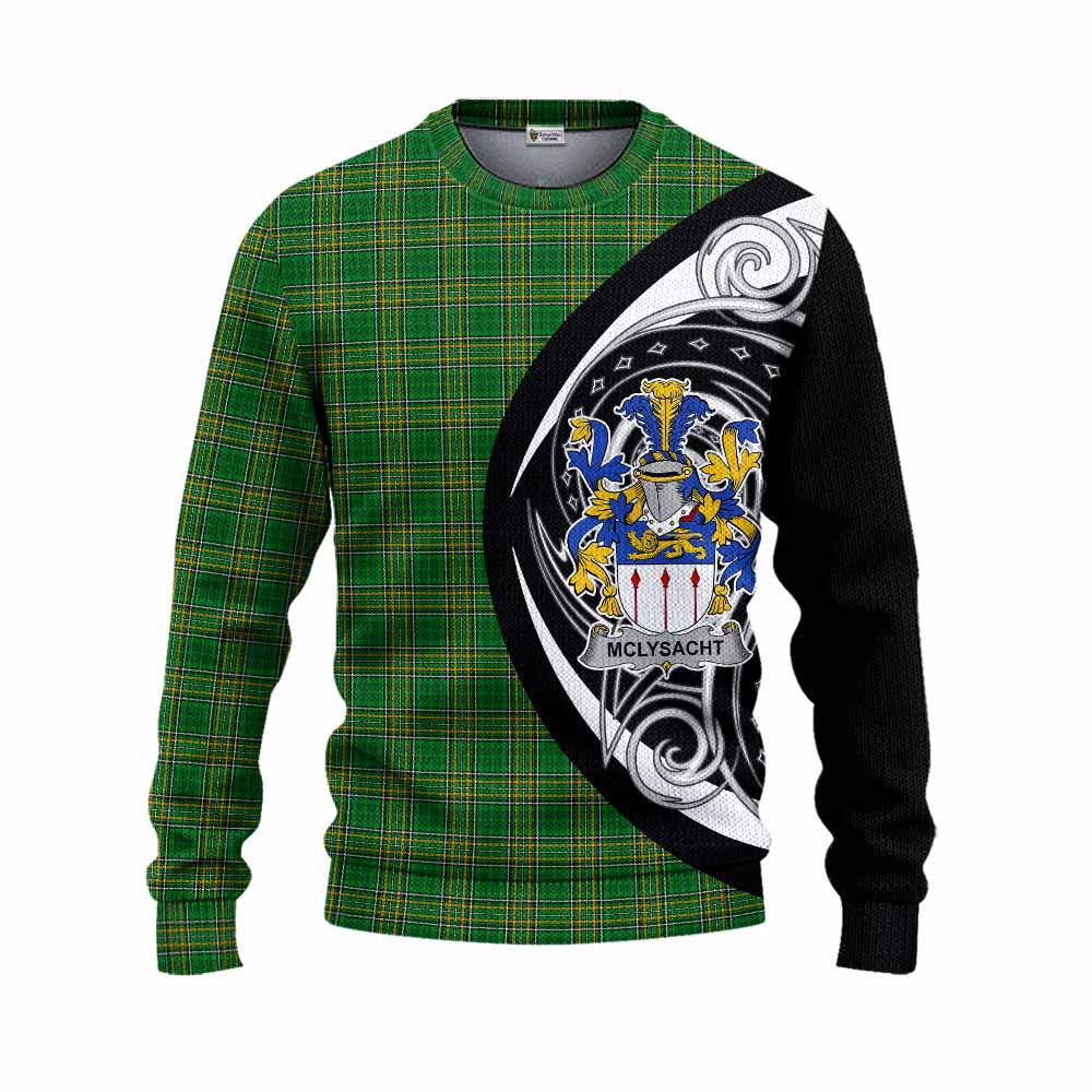 Tartan Vibes Clothing McLysacht Irish Clan Knitted Sweater Celtic Circle Style