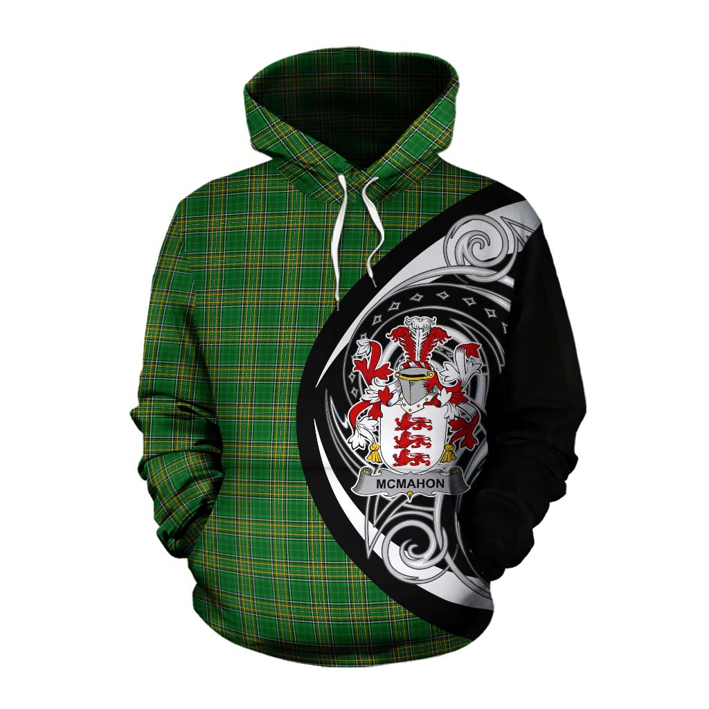 McMahon Irish Clan Cotton Hoodie Celtic Circle Style Pullover Hoodie XS - Tartan Vibes Clothing