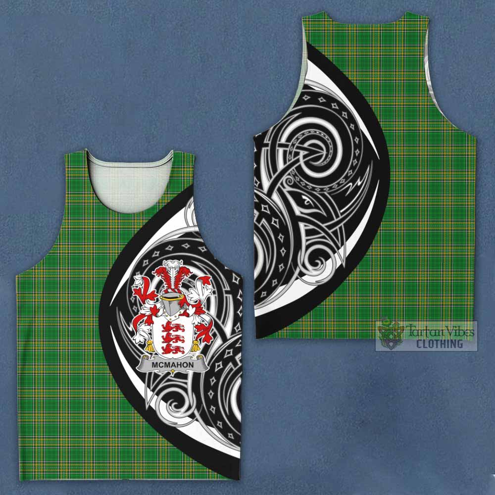 Tartan Vibes Clothing McMahon Irish Clan Men's Tank Top Celtic Circle Style