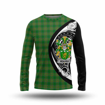 McManus Irish Clan Long Sleeve T-Shirt Celtic Circle Style