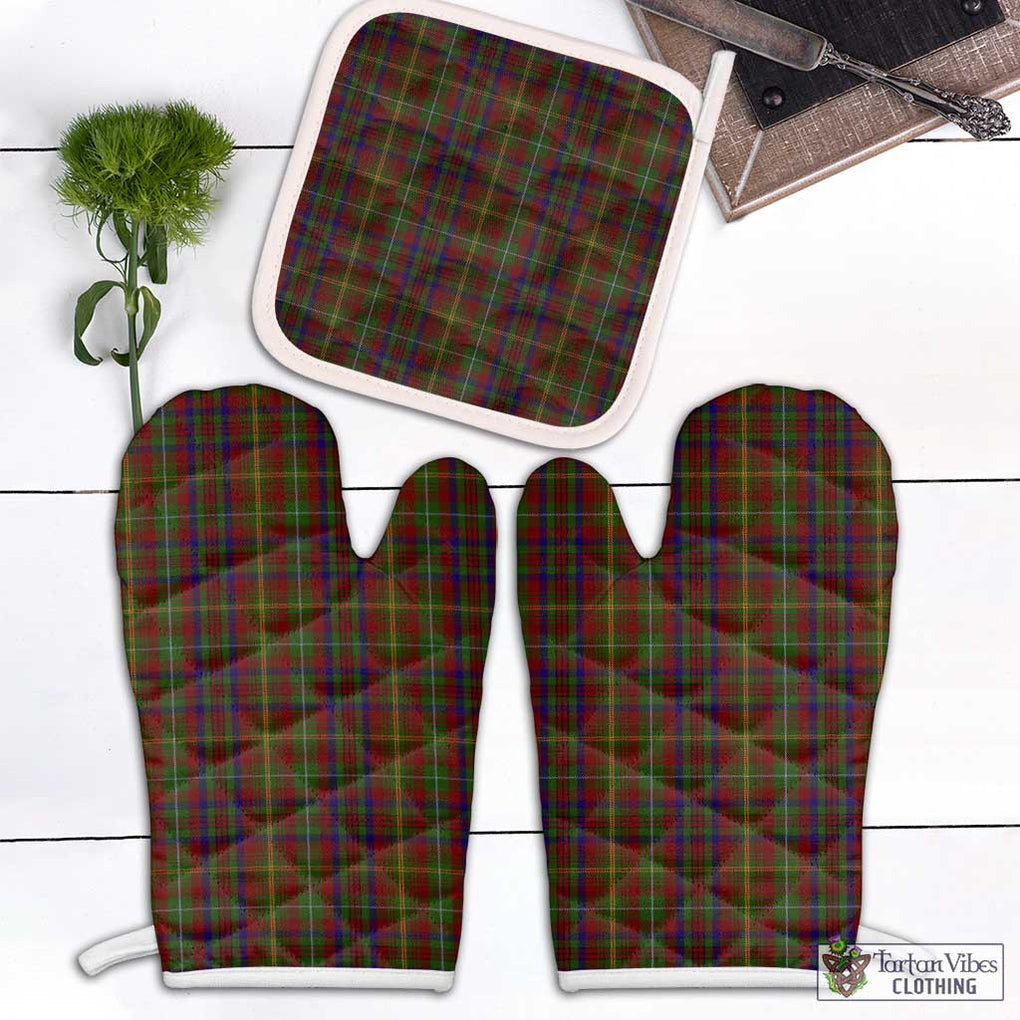 McMaster Tartan Combo Oven Mitt & Pot-Holder Combo 2 Oven Mitt & 1 Pot-Holder Black - Tartan Vibes Clothing