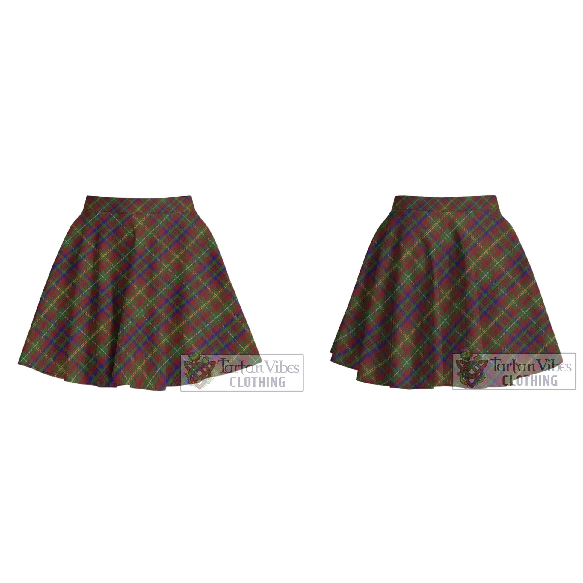 McMaster Tartan Women's Plated Mini Skirt Cross Style - Tartan Vibes Clothing