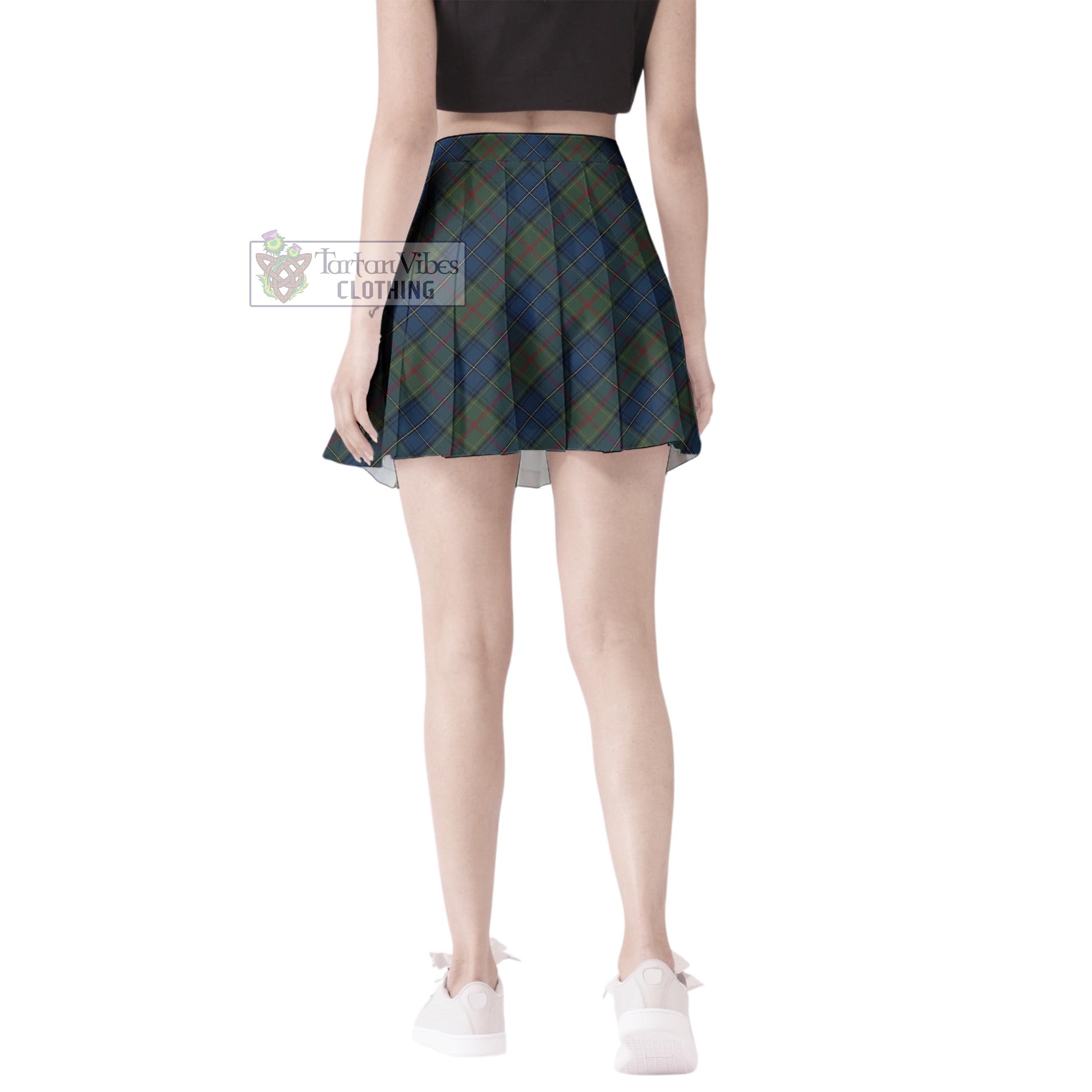 McMeeken Tartan Women's Plated Mini Skirt Cross Style - Tartan Vibes Clothing