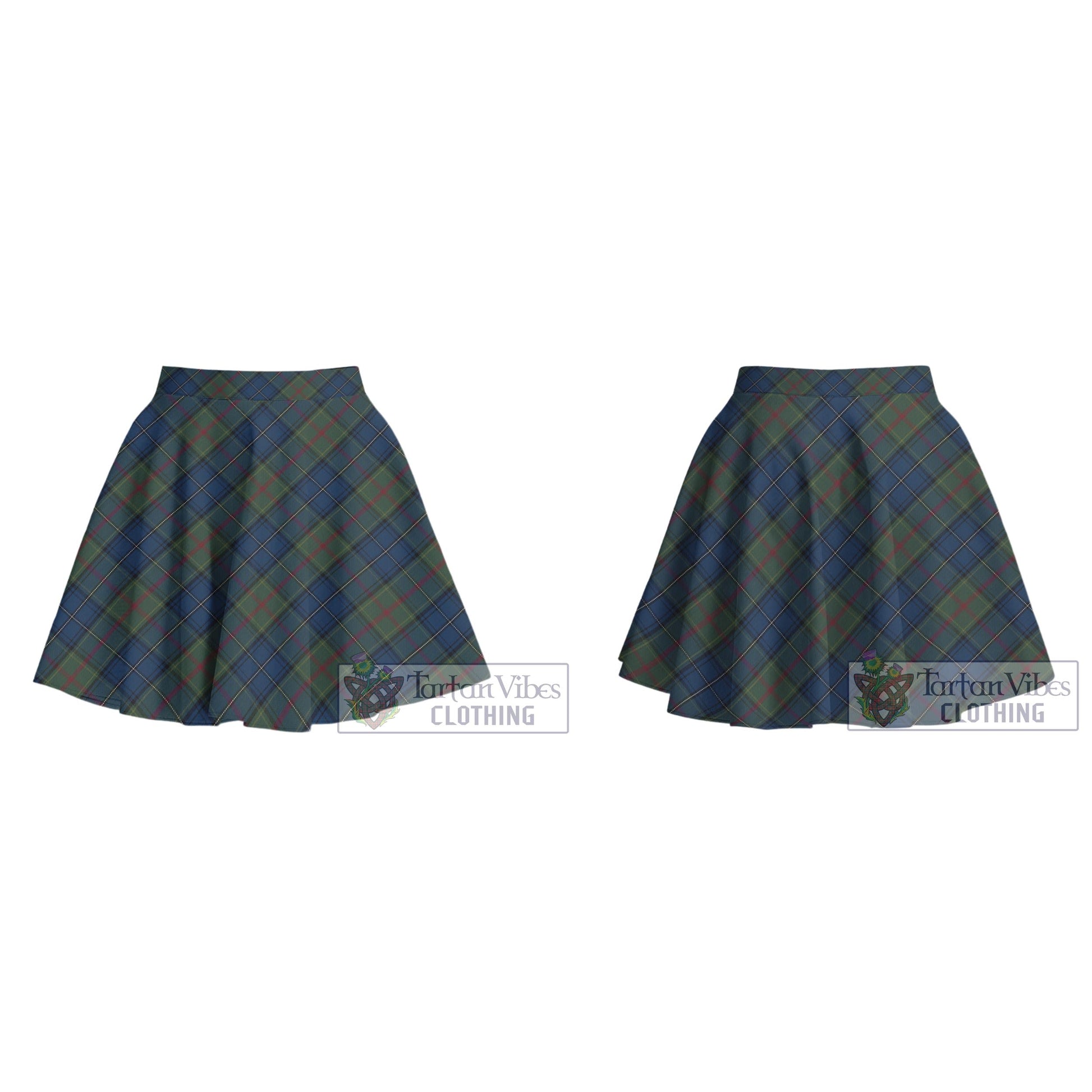 McMeeken Tartan Women's Plated Mini Skirt Cross Style - Tartan Vibes Clothing