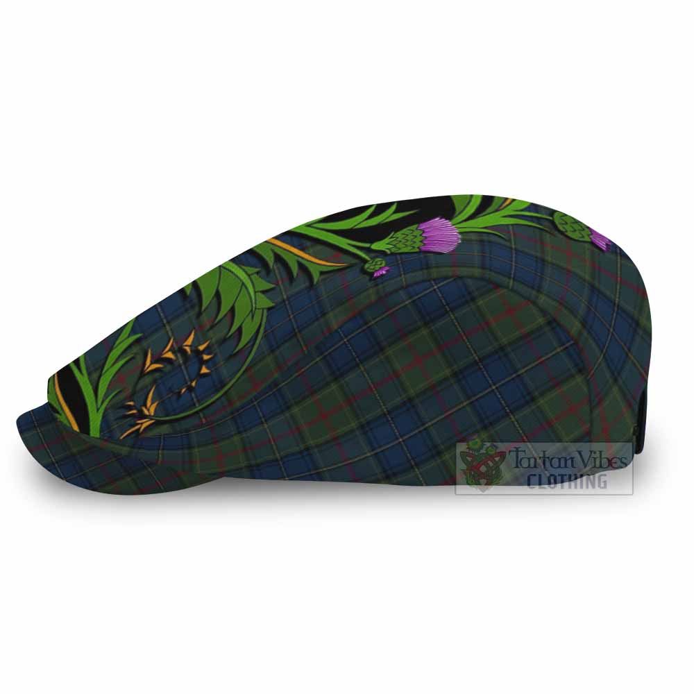 McMeeken Tartan Flat Cap, Jeff Cap Scottish Thistle Pride Heritage Art