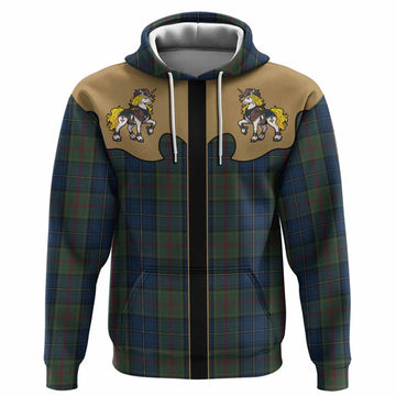 McMeeken Tartan Hoodie Rodeo Unicorn Retro Style