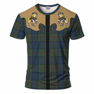 McMeeken Tartan T-Shirt Rodeo Unicorn Retro Style
