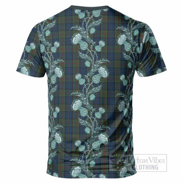 McMeeken Tartan T-Shirt Seamless Scottish Thistle Flowers