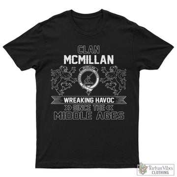 McMillan Family Crest 2D Cotton Men's T-Shirt Wreaking Havoc Style 5XL - 2D-tartanvibesclothing