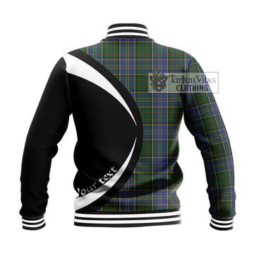 McMillan Hunting Tartan Baseball Jacket with Family Crest Circle Style - Tartan Vibes Clothing