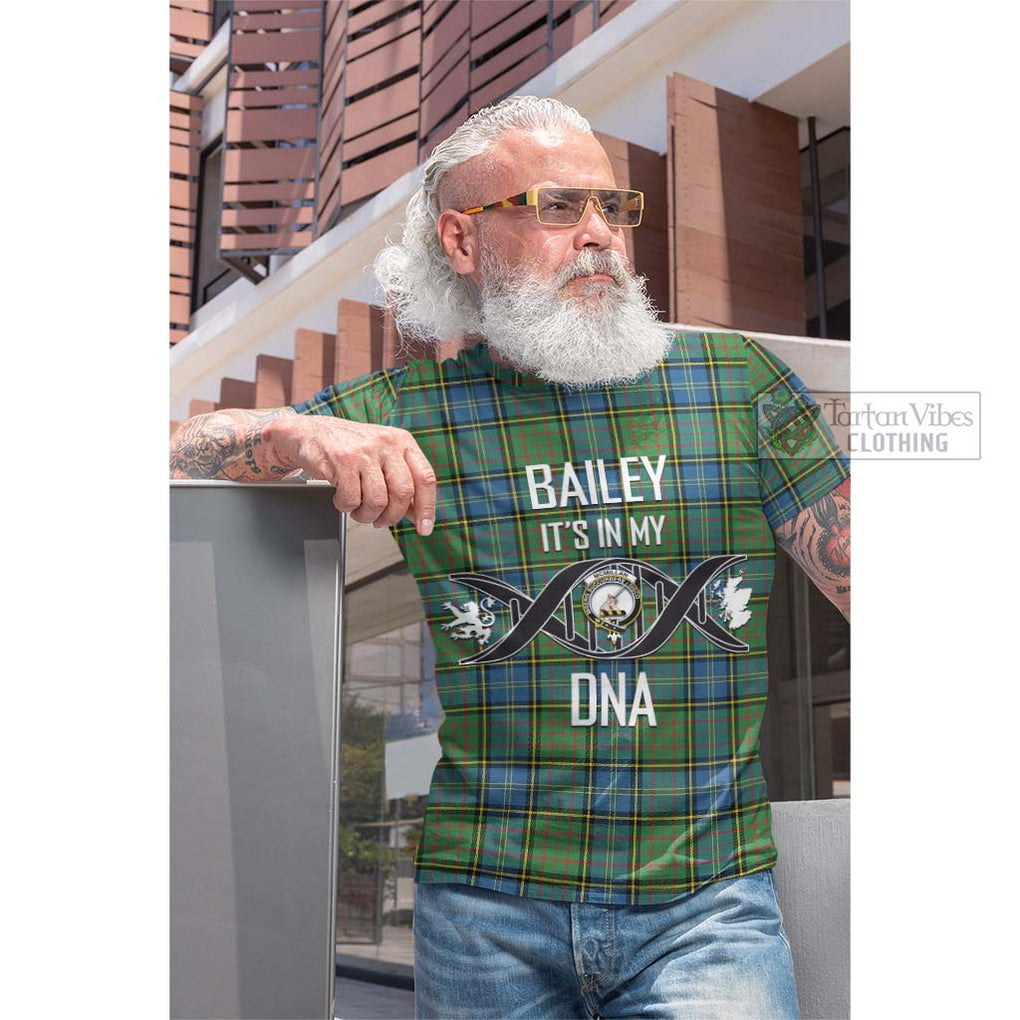 Tartan Vibes Clothing McMillan Hunting Ancient Tartan Cotton T-shirt with Family Crest DNA In Me Style