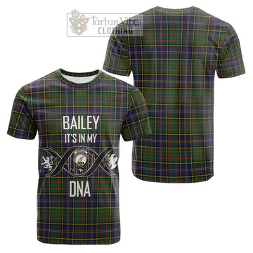 Tartan Vibes Clothing McMillan Hunting Modern Tartan Cotton T-shirt with Family Crest DNA In Me Style
