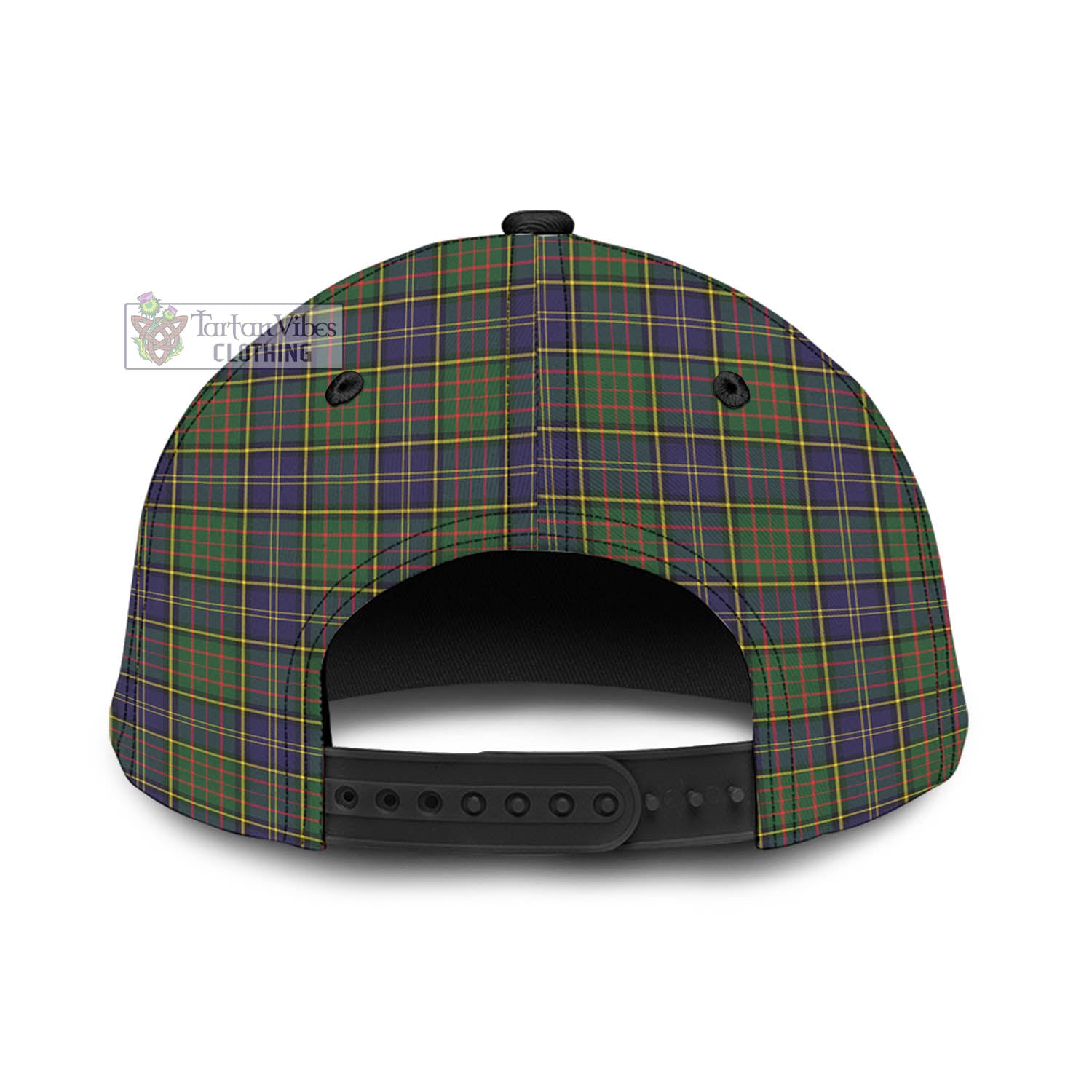 Tartan Vibes Clothing McMillan Hunting Modern Tartan Classic Cap with Family Crest In Me Style
