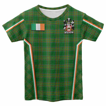 McMillan Irish Clan Coat of Arm Tartan Kid T-shirt Flag Style