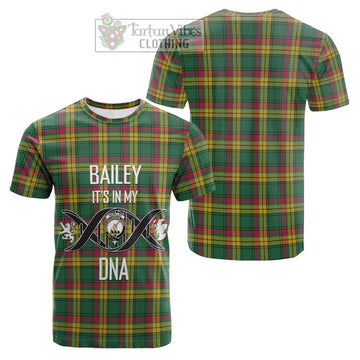 Tartan Vibes Clothing McMillan Old Ancient Tartan Cotton T-shirt with Family Crest DNA In Me Style