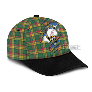 Tartan Vibes Clothing McMillan Old Ancient Tartan Classic Cap with Family Crest In Me Style