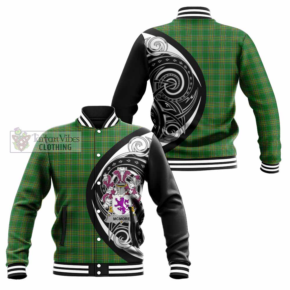 Tartan Vibes Clothing McMore Irish Clan Baseball Jacket Celtic Circle Style