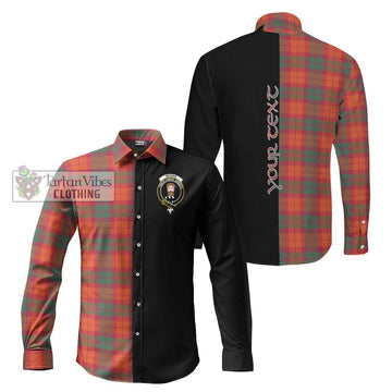 McNab Ancient Tartan Long Sleeve Button Shirt with Family Crest and Half Of Me Style Men's Shirt S - Tartanvibesclothing Shop