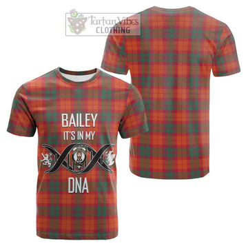 Tartan Vibes Clothing McNab Ancient Tartan Cotton T-shirt with Family Crest DNA In Me Style