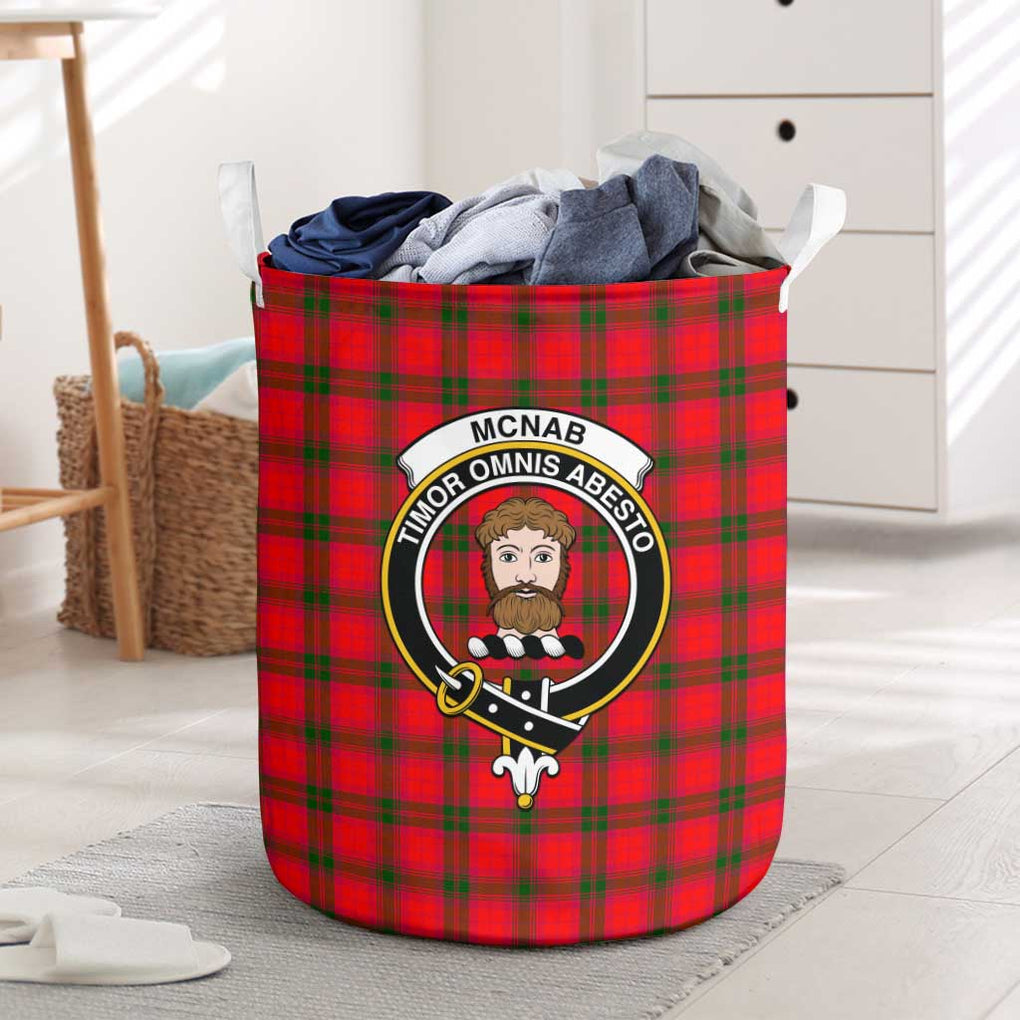 McNab Modern Tartan Crest Leather Tote Bag