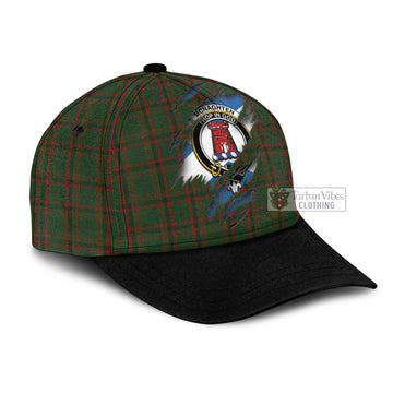 Tartan Vibes Clothing Mcnaghten Hunting Tartan Classic Cap with Family Crest In Me Style