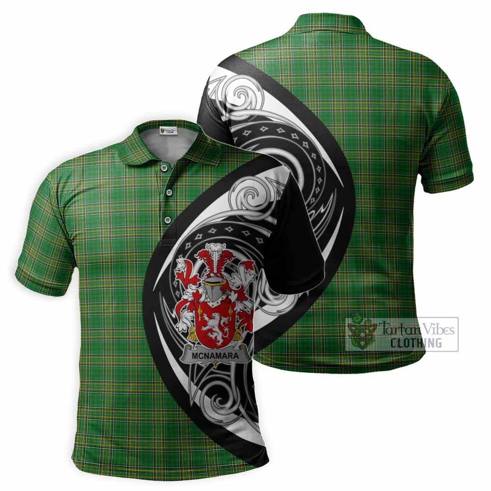 Tartan Vibes Clothing McNamara Irish Clan Polo Shirt Celtic Circle Style