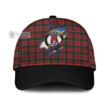 Tartan Vibes Clothing McNaughton Tartan Classic Cap with Family Crest In Me Style