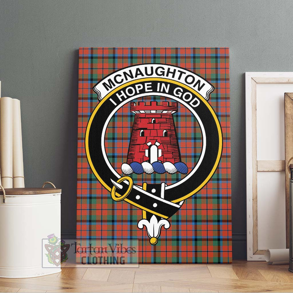 MacNaughton Ancient Tartan Crest Black Garden Flag - Gold Thistle Style main image 1