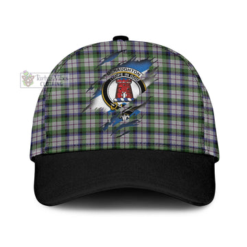 Tartan Vibes Clothing McNaughton Dress Tartan Classic Cap with Family Crest In Me Style