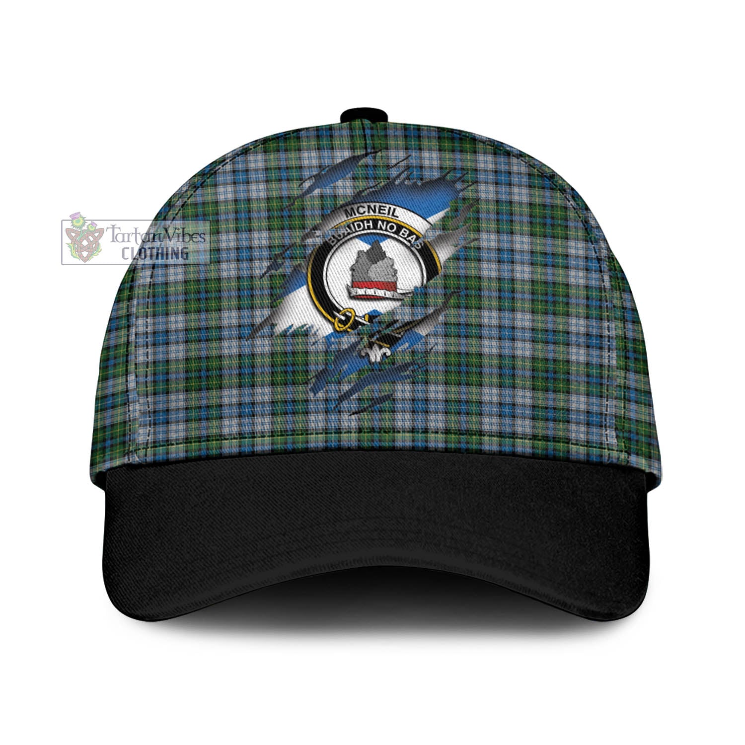 Tartan Vibes Clothing McNeil Dress Tartan Classic Cap with Family Crest In Me Style