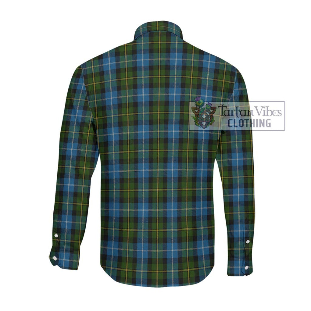 McNeil of Barra Tartan Long Sleeve Button Shirt with Family Crest DNA In Me Style - Tartanvibesclothing Shop