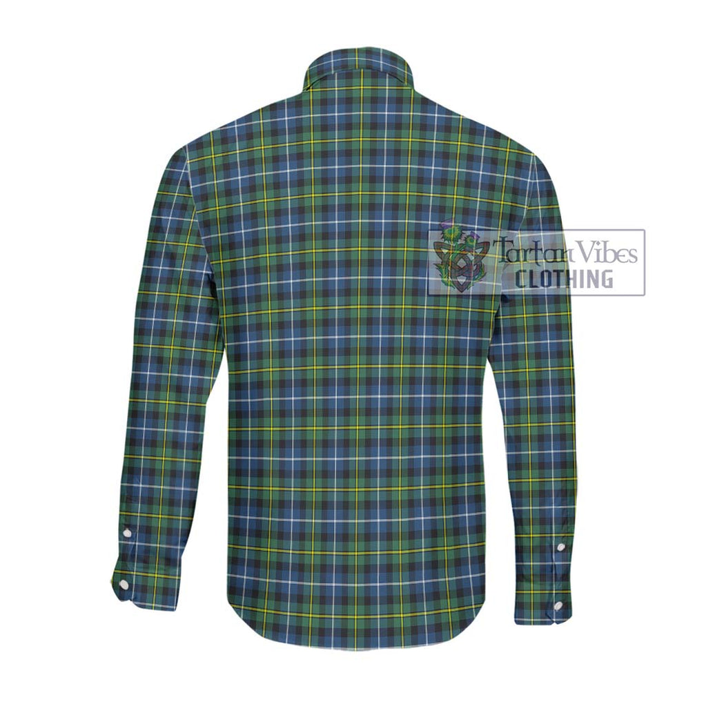 McNeil of Barra Ancient Tartan Long Sleeve Button Shirt with Family Crest DNA In Me Style - Tartanvibesclothing Shop