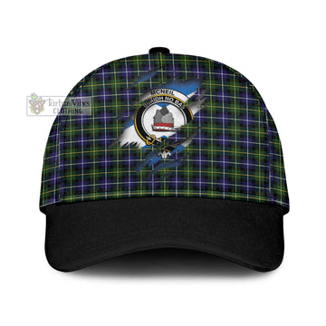 Tartan Vibes Clothing McNeil of Barra Modern Tartan Classic Cap with Family Crest In Me Style