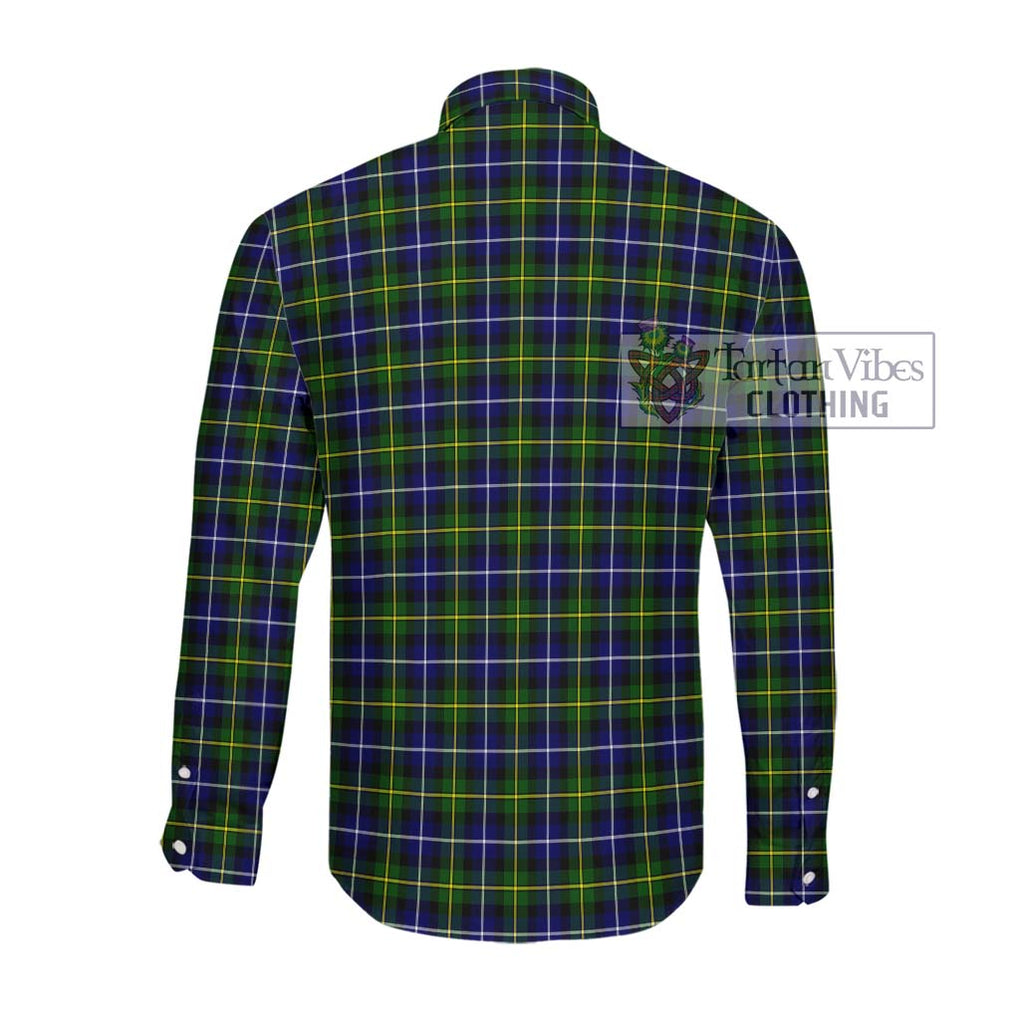 McNeil of Barra Modern Tartan Long Sleeve Button Shirt with Family Crest DNA In Me Style - Tartanvibesclothing Shop