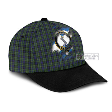 Tartan Vibes Clothing McNeil of Colonsay Tartan Classic Cap with Family Crest In Me Style