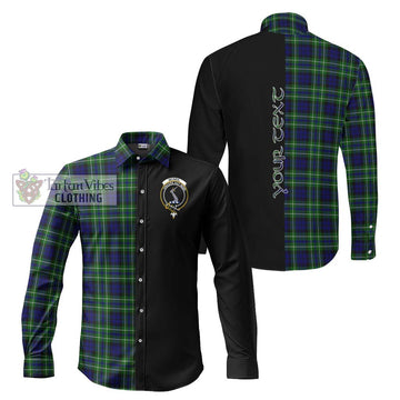 McNeil of Colonsay Modern Tartan Long Sleeve Button Shirt with Family Crest and Half Of Me Style Men's Shirt S - Tartanvibesclothing Shop