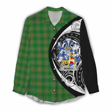 McNeill Irish Clan Women's Casual Shirt Celtic Circle Style Female - Tartan Vibes Clothing